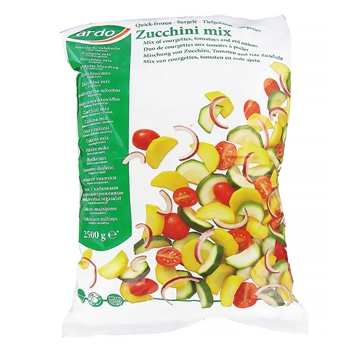 爱菜多速冻西葫芦混合蔬菜2500g*1袋 比利时进口Ardo速冻食品