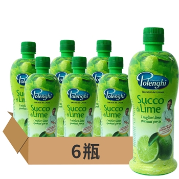 宝蓝吉传统青柠檬汁500ml*6瓶 意大利进口Lemondor柠檬调味汁冲调饮品烘焙原料 