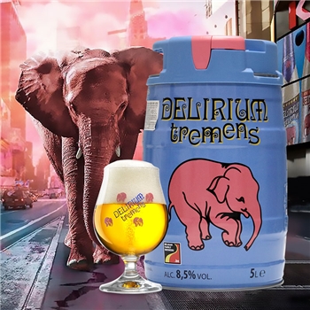 浅粉象啤酒 5L  比利时Delirium进口精酿啤酒