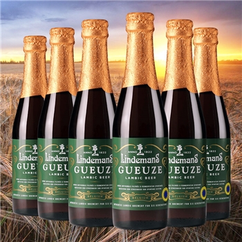 林德曼混酿啤酒组合装250ml*6瓶 比利时进口果味啤酒Lindemans