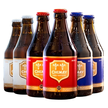 智美红白蓝组合装330ml*6瓶 比利时进口Chimay修道士精酿啤酒