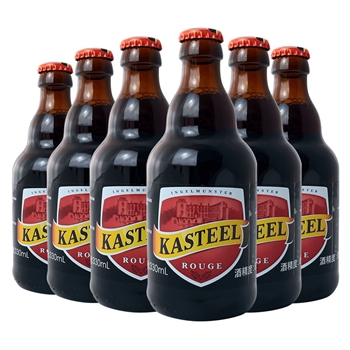 卡迪特红高度啤酒330ml*6瓶  比利时进口Castle精酿啤酒