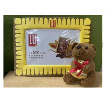 露怡LU小熊相框 法国著名品牌露怡LU饼干限量款相框