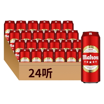 马傲五星拉格听装啤酒500ml*24