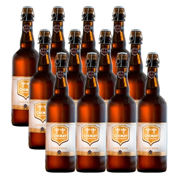 智美白帽啤酒750ml*12瓶 比利时进口Chimay精酿修道士啤酒