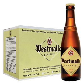 西麦尔三料啤酒330ml*24瓶 比利时进口Westmalle修道士精酿啤酒