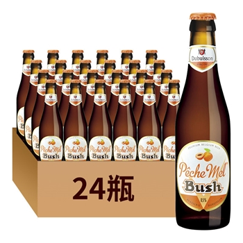 布什水蜜桃啤酒330ml*24瓶 比利时进口Bush精酿啤酒