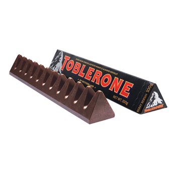 瑞士三角黑巧克力含蜂蜜及巴旦木糖100g*1条 瑞士进口Toblerone巧克力