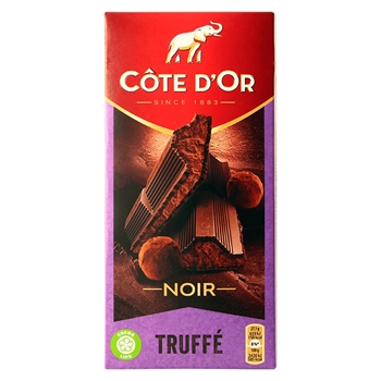 克特多金象黑松露风味巧克力190g*1排块 比利时进口COTE D'OR巧克力