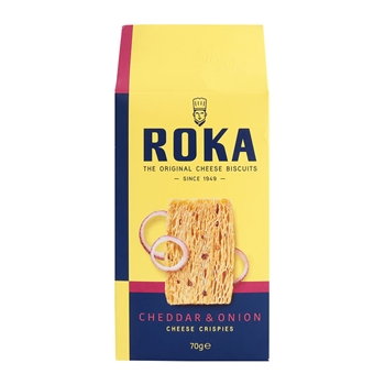如卡洋葱味车达奶酪酥饼干70g*1袋 荷兰进口Roka饼干 