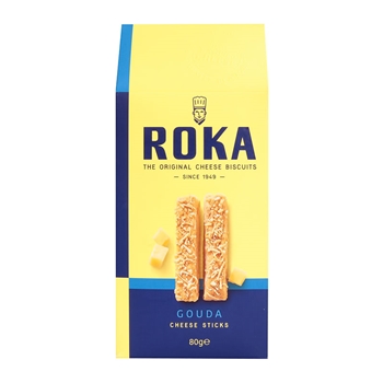 如卡高达奶酪饼干条70g*1袋 荷兰进口Roka饼干 
