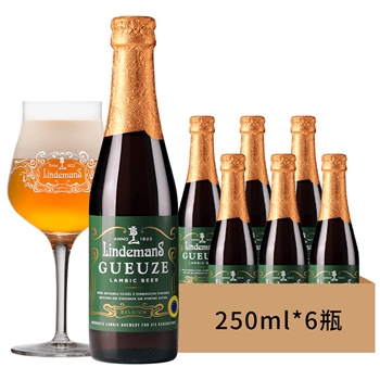 林德曼混酿啤酒250ml*6瓶 比利时进口Lindemans拉比克果味精酿啤酒