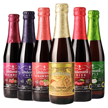 林德曼啤酒随机组合装250ml*6瓶 比利时进口Lindemans拉比克果味精酿啤酒