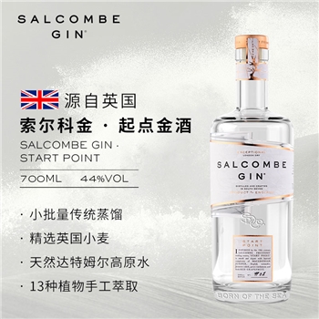 索尔科金-起点金酒 700ml*1瓶 salcombegin英国进口烈酒 口感层次丰富后味持久平衡