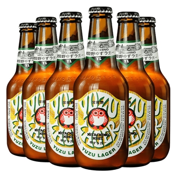 常陆野猫头鹰西柚拉格啤酒330ml*6瓶 日本进口Hitachino Nest精酿啤酒