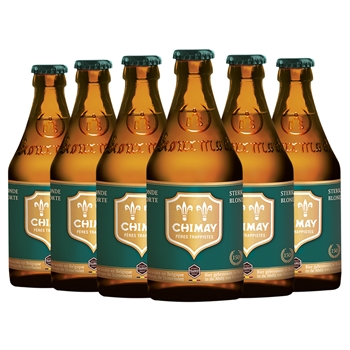 智美绿帽啤酒330ml*6瓶 比利时进口Chimay精酿修道士啤酒