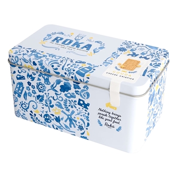 如卡高达奶酪酥饼干140g*1盒（代尔夫特瓷器礼盒装） 荷兰进口Roka饼干 